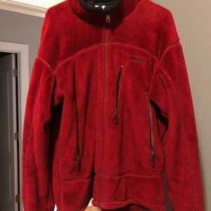 Patagonia R4 Fleece Jacket, Red, Size Large